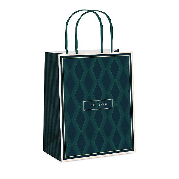 Sacola de Papel James M 26x19,5x9,5cm - 10 Un