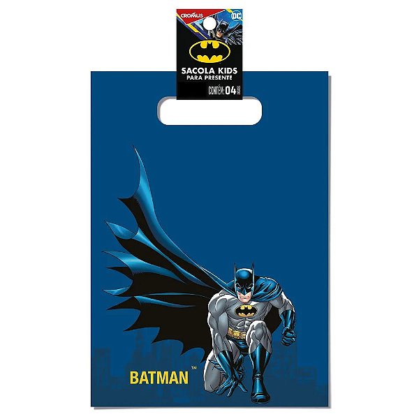 Sacola Kids Para Presente 22x31cm Batman - 40 Un