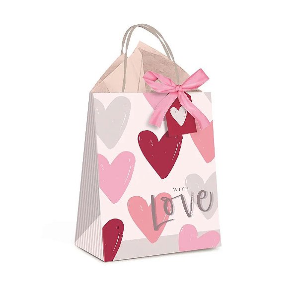 Kit Presente Sacola Passione M 26x19,5x9,5cm - 10 Un