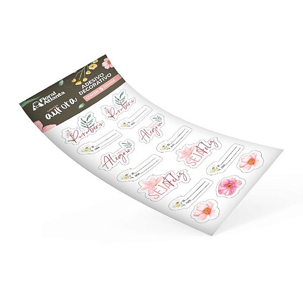 Adesivo Floral Aurora - 2 Un