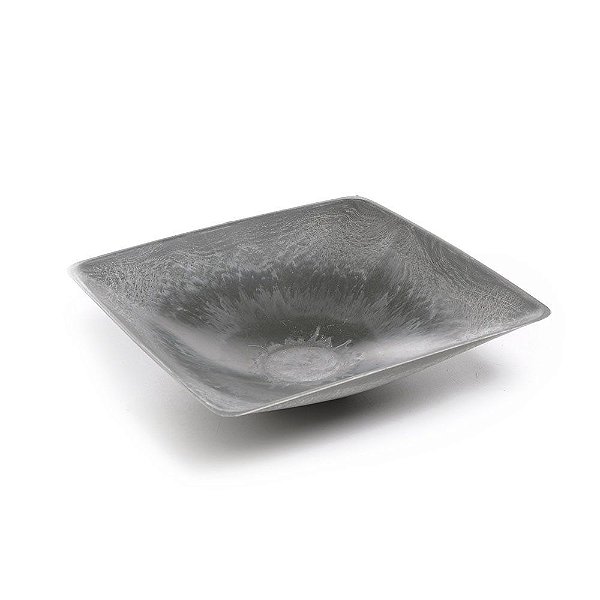 Base Quadrada Alta Plástico Chumbo G 29x29x7cm - 1 Un