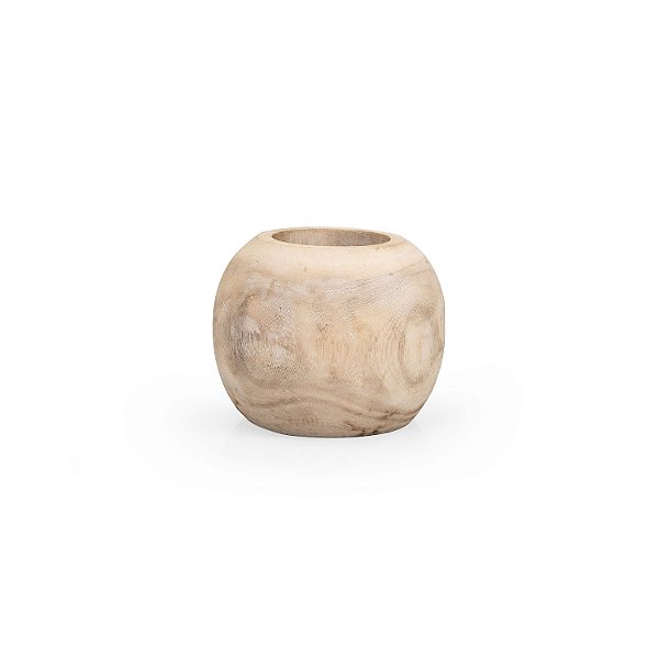 Cachepot Madeira Machala 20x20x15,5cm - 1 Un
