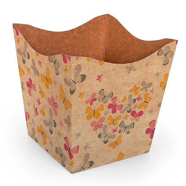 Cachepot G Pote 15 Borboletário Kraft - 10 Un