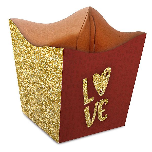 Cachepot Pote 11/12 Golden Love - 10 Un