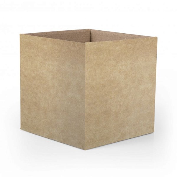 Cachepot G Quadrado Pote 15 Kraft Natural - 10 Un