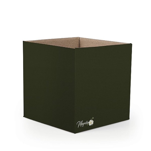 Cachepot Quadrado Pote 15 Magnólia Verde Musgo - 10 Un