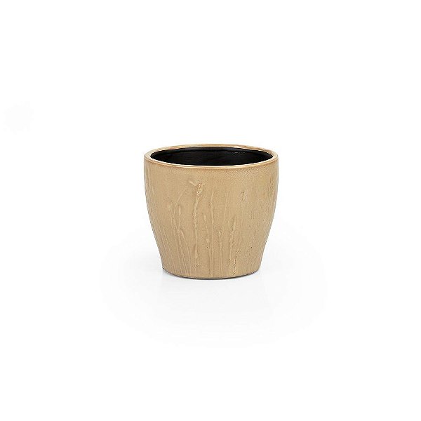 Cerâmica Oval Creme Cartagena 14x14x12cm - 1 Un