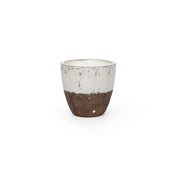 Vaso Alto Cerâmica Bicolor Egeo M 17x17x16,5cm - 1 Un