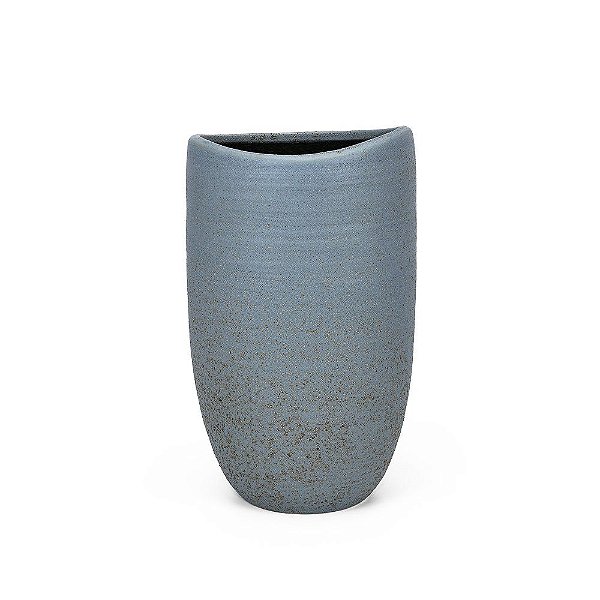 Vaso Cerâmica Azul Egeo G 19x19x31cm - 1 Un