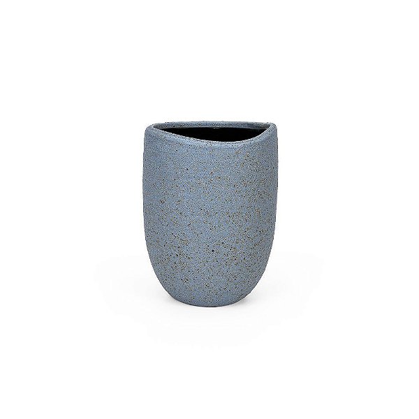 Vaso Cerâmica Azul Egeo M 16x16x21cm - 1 Un