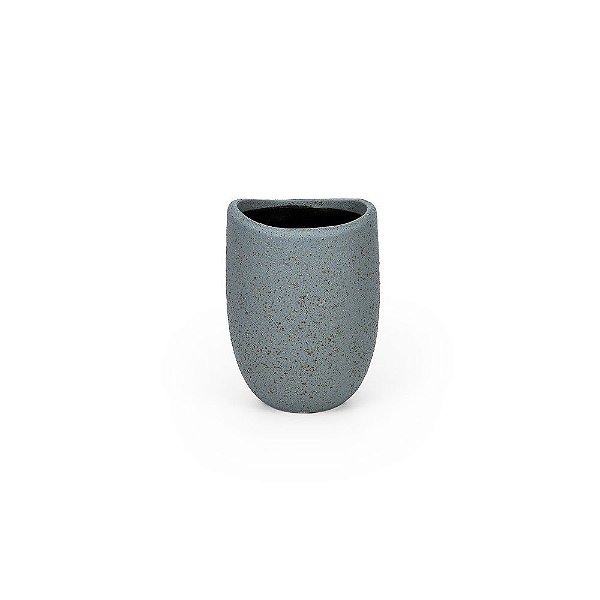 Vaso Cerâmica Azul Egeo P 13x13x17cm - 1 Un