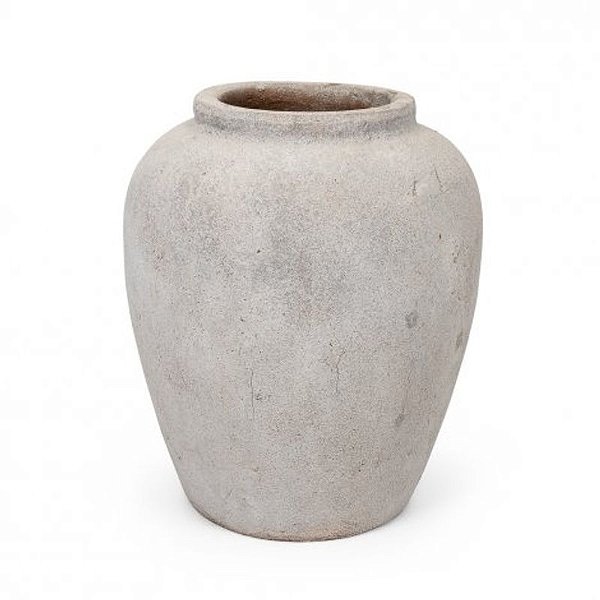 Vaso Cerâmica Cimento Caspio M 33x33x40cm - 1 Un