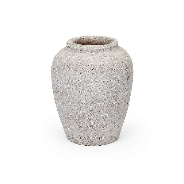 Vaso Cerâmica Cimento Caspio P 26x26x32cm - 1 Un
