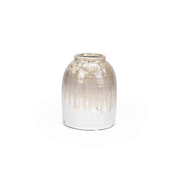 Vaso Degradê Cerâmica Obelisco M 12x12x16cm - 1 Un