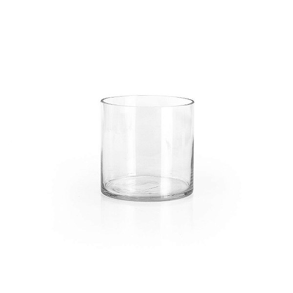 Vaso Cilindro Vidro M 15x15x15cm - 1 Un