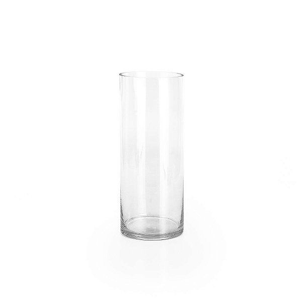 Vaso Cilindro Vidro M 12x12x30cm - 1 Un