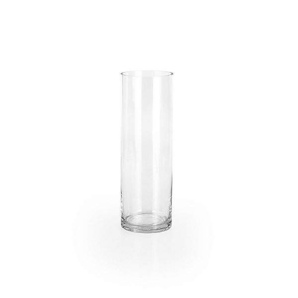 Vaso Cilindro Vidro P 10x10x30cm - 1 Un