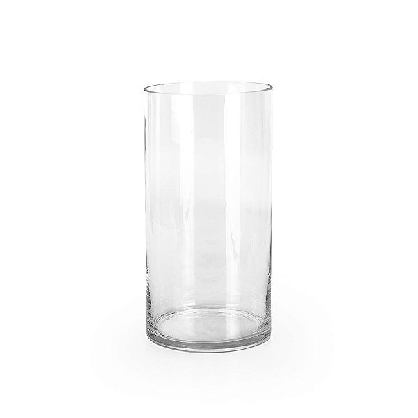 Vaso Cilindro Vidro Largo 15x15x30cm - 1 Un