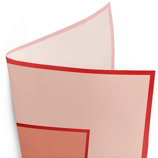Folha Poli Quadrado Essencial Vermelho 68x68cm - 50 Un