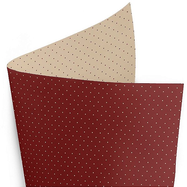 Folha Poli Quadrado Perolado Poá Vermelho 68x68cm - 25 Un
