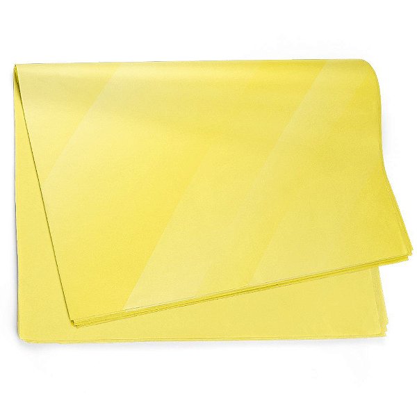 Folha Sujinho 49x69cm Liso Amarelo - 50 Un