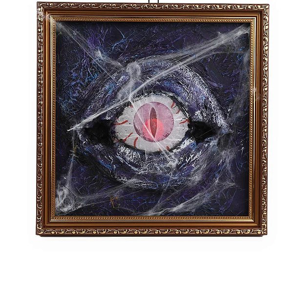 Quadro de Led Olho Sombrio Colorido 34x34,5cm - 1 Un