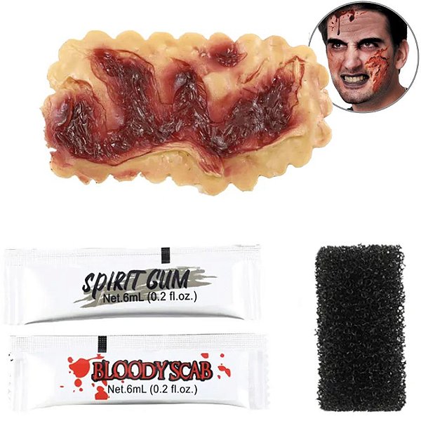 Maquiagem Efeitos Especiais Corte Falso - Kit 3 Un