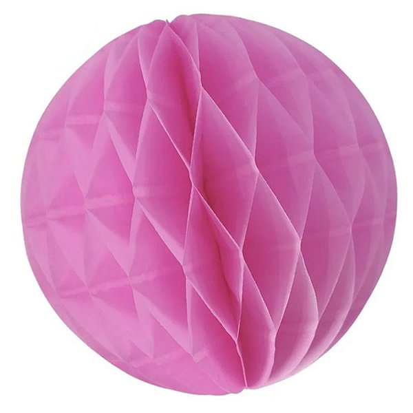 Enfeite de Papel Globo 21cm Rosa Choque - 1 Un