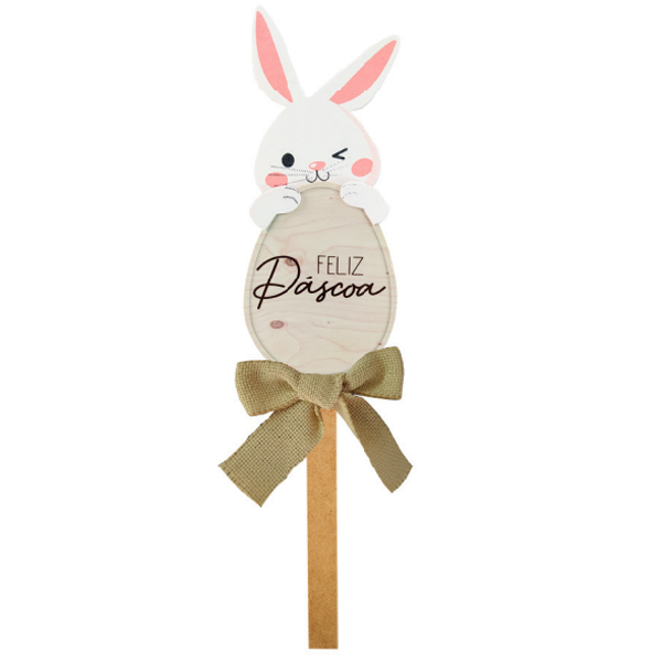 Pick Decorativo Feliz Páscoa - 1 Un