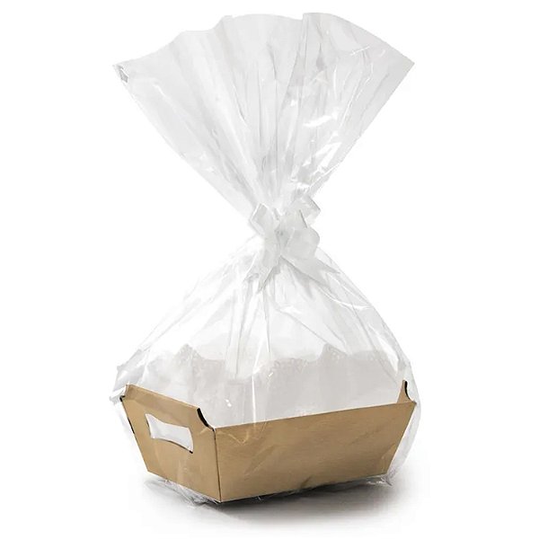 Kit Cesta Liso Kraft G 32x24x11cm - 10 Un