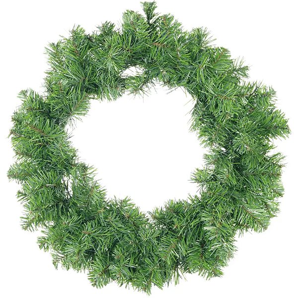 Guirlanda de Natal com Folha Verde 60x60cm - 1 Un