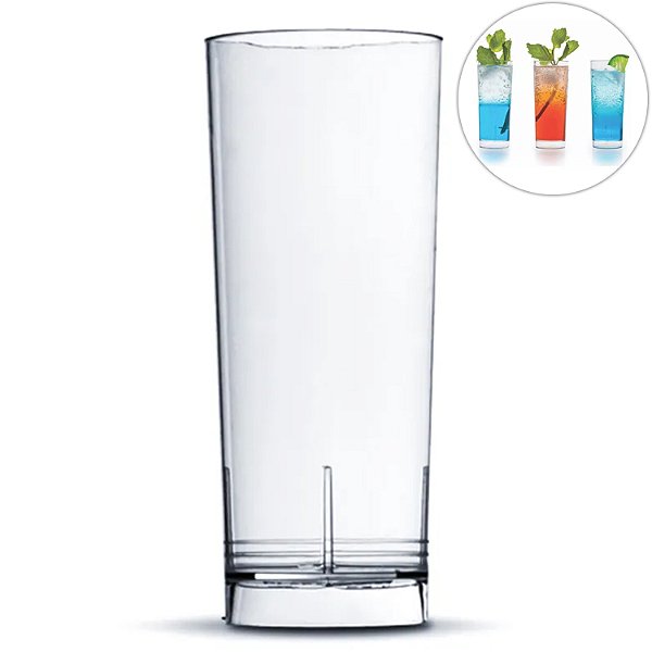 Copo Long Shot em Acrílico 65ml - 10 Un