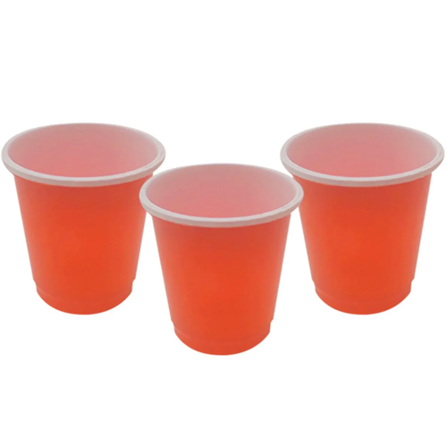 Copo Shot Americano Descartável 30ml Vermelho - 10 Un