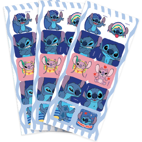 Adesivo Quadrado Stitch New - 30 Un