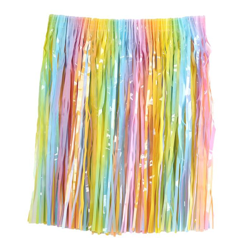 Saia Carnaval Metalizada Candy Color Colorida 40cm - 1 Un