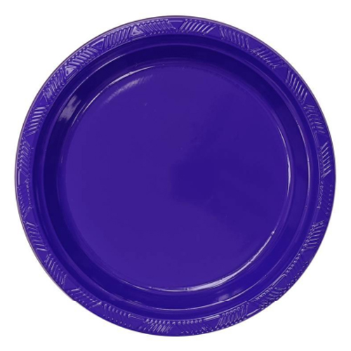 Prato Plástico Happy Line 15cm Roxo - 8 Un