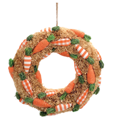 Guirlanda Decorativa com Cenouras Verde/Laranja 28cm Fondant - 1 Un
