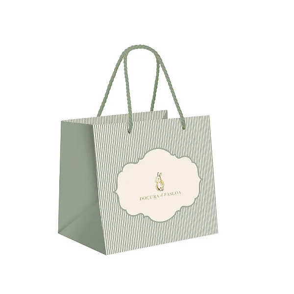 Sacola Premium Para Um Meio Ovo Lavie Salvia P 22x20x14cm - 10 Un