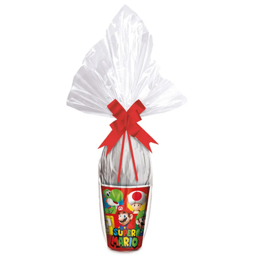 Kit Embalagem para Ovo no Copo Super Mario Bros 500ml - 6 Peças