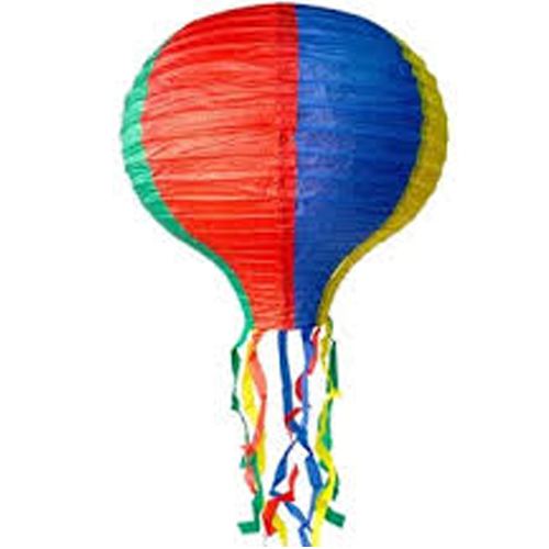 Enfeite Balão Carrapeta Junino em Papel 40cm - 1 Un