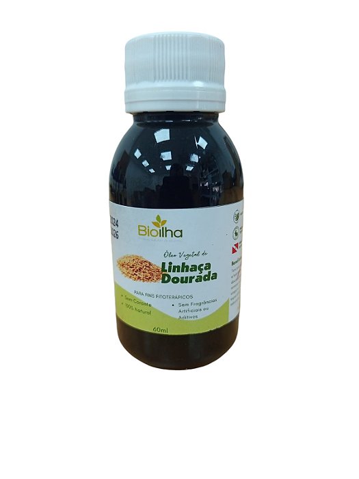 Óleo De Linhaça Dourada 60ml - Bio Ilha