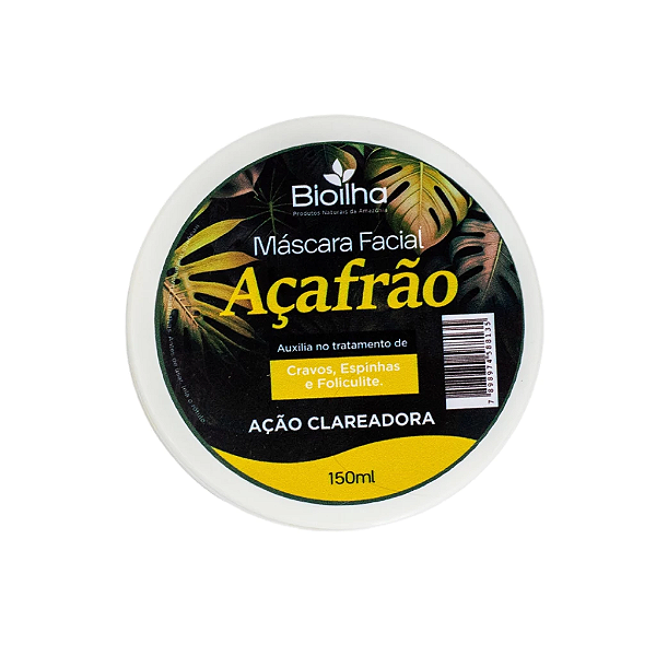 Máscara Facial de Açafrão 150ml - Bio Ilha