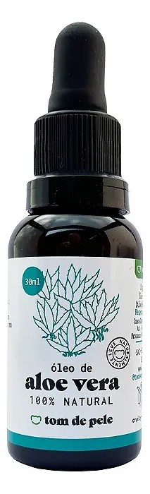 Óleo De Aloe Vera 30ml - Tom De Pele