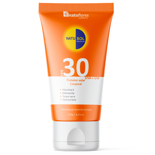 Protetor Solar Corporal Fps30 Uv Natusol 120g - Natuflores