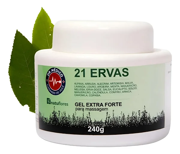 Gel Extra Forte 21 Ervas 240g - Natuflores