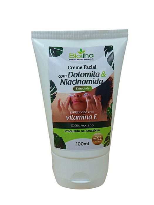 Creme Facial De Dolomita e Niacinamida 100ml - Bio Ilha