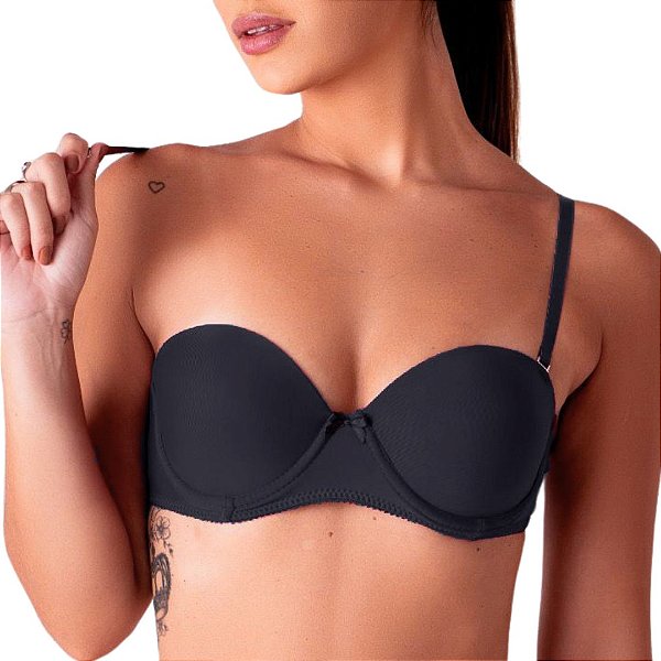 Sutiã Vivíssima Tomara Que Caia Básico Preto