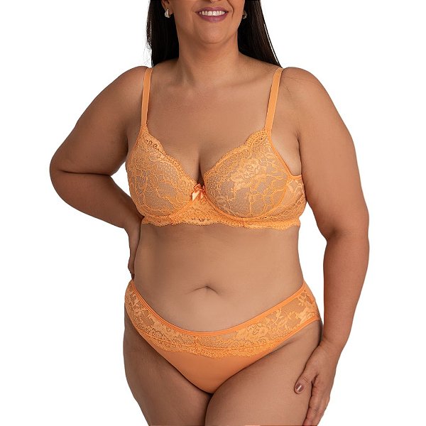 Conjunto de Lingerie Plus Vivíssima Carina com Bojo Chronos