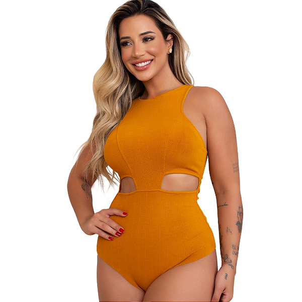 Body de Viscose Sustentável Vivíssima Bali Damasco