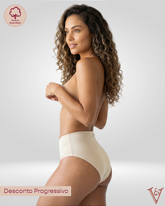 Calcinha Cintura Alta em Viscose PERLE